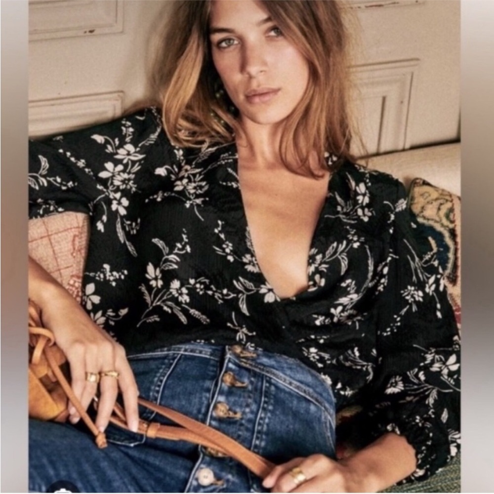 SEZANE Abelina Blouse Top